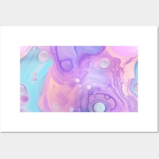 Abstract oil and water mix background Posters and Art